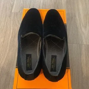 La Milano Broderick Black Velvet Slip On Men’s Dress Loafers Size 11.5 La Milano Broderick Velvet Loafer (Men) | Nordstromrack main image 2